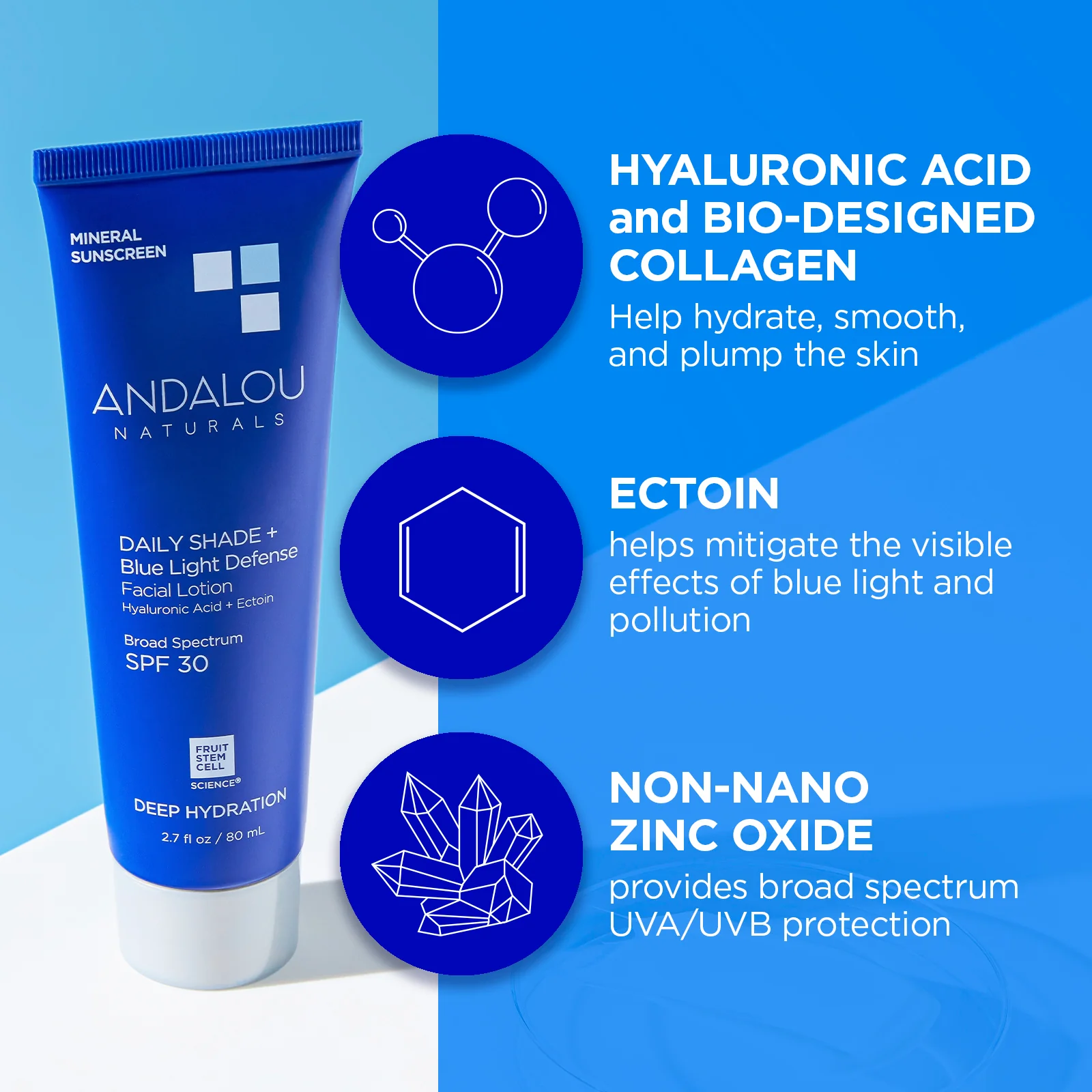 Deep Hydration Daily Shade + Blue Light Defense Mineral Sunscreen SPF 30 - Image 4